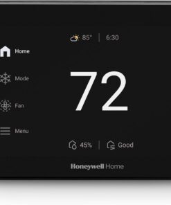 Honeywell Home X8S WiFi Smart Thermostat with IAQ Control and Touchscreen Black