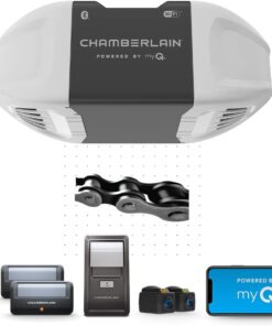 Chamberlain C2405 MYQ Smart Garage Door Opener Chain Drive 1/2 HP Dual Light