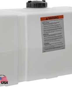 RomoTech 50 Gallon Horizontal Square Water Tank UV Resistant Poly Tank for Non Flammable Liquids