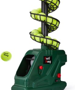 Furlihong 3819BH Portable Tennis Ball Machine 5 Angles 2 Power Levels Up to 30 MPH