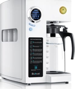 Bluevua RO100ROPOT-UV Countertop Reverse Osmosis Water Filter 6 Stage with UV