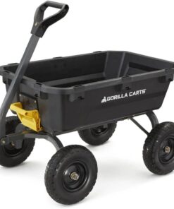 Gorilla Carts 7GCG-NF Heavy Duty Poly Dump Garden Cart 7 Cu Ft 1200 lb Capacity