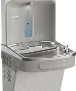 Elkay LZS8WSLK Filtered Fountain and EZH2O Bottle Filling Station 120V Light Gray