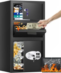 Thmosz 5.6 Cu Ft Depository Drop Safe Heavy Duty with Digital Keypad and Drop Slot