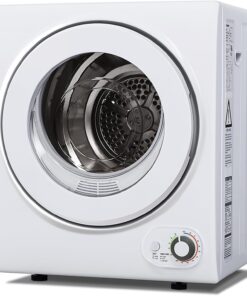 Euhomy 1.5 Cu Ft Portable Dryer 850W Stainless Steel Drum with Exhaust Hose