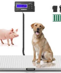 Vemoko Precision Large Dog Scale 1100 lb Stainless Steel Platform for Large Breed Pets