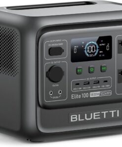BLUETTI Elite 100 V2 Portable Power Station 1024Wh LFP 1800W AC Fast Charge UPS Solar Generator
