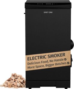 EAST OAK 30 in Electric Smoker Outdoor with Side Chip Loader 725 sq in Cooking Area