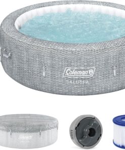 Coleman Sicily AirJet Inflatable Hot Tub 5 7 Person Energy Efficient with App Control